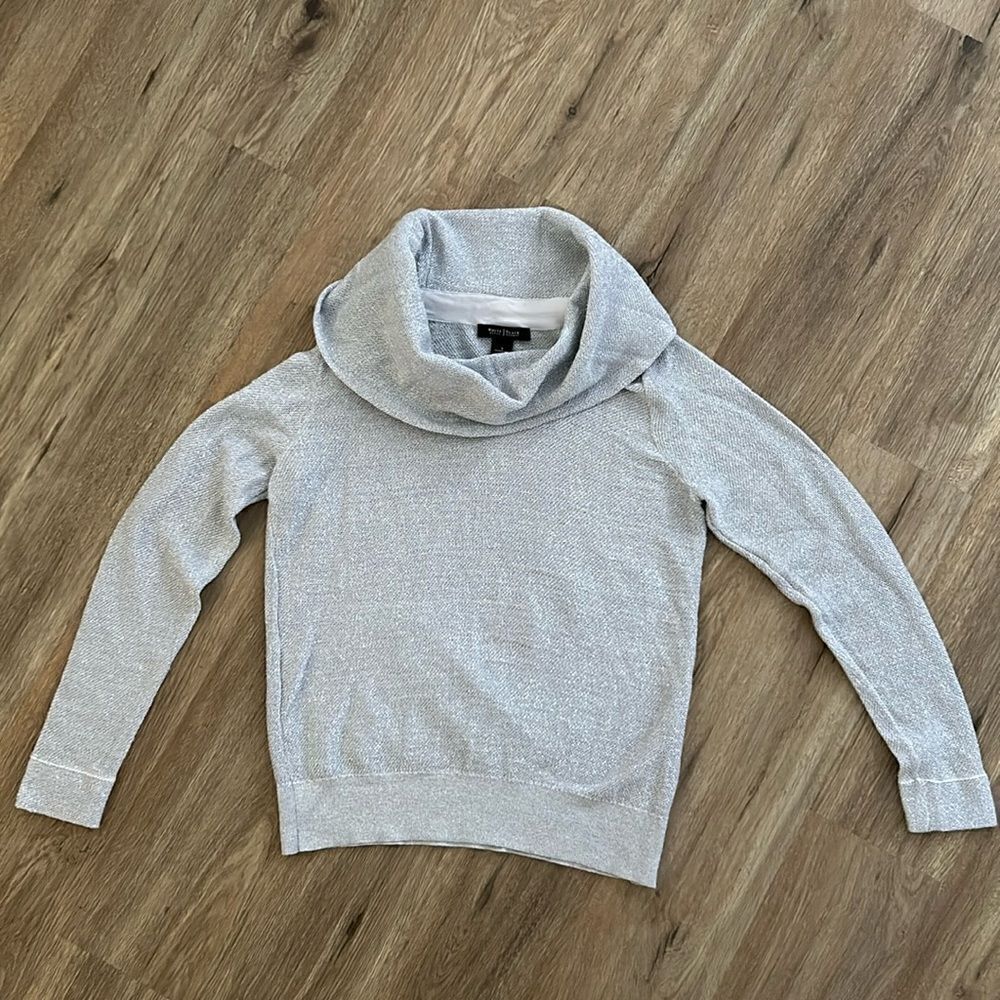 WHITE HOUSE/BLACK MARKET Sparkly Cowlneck Sweater